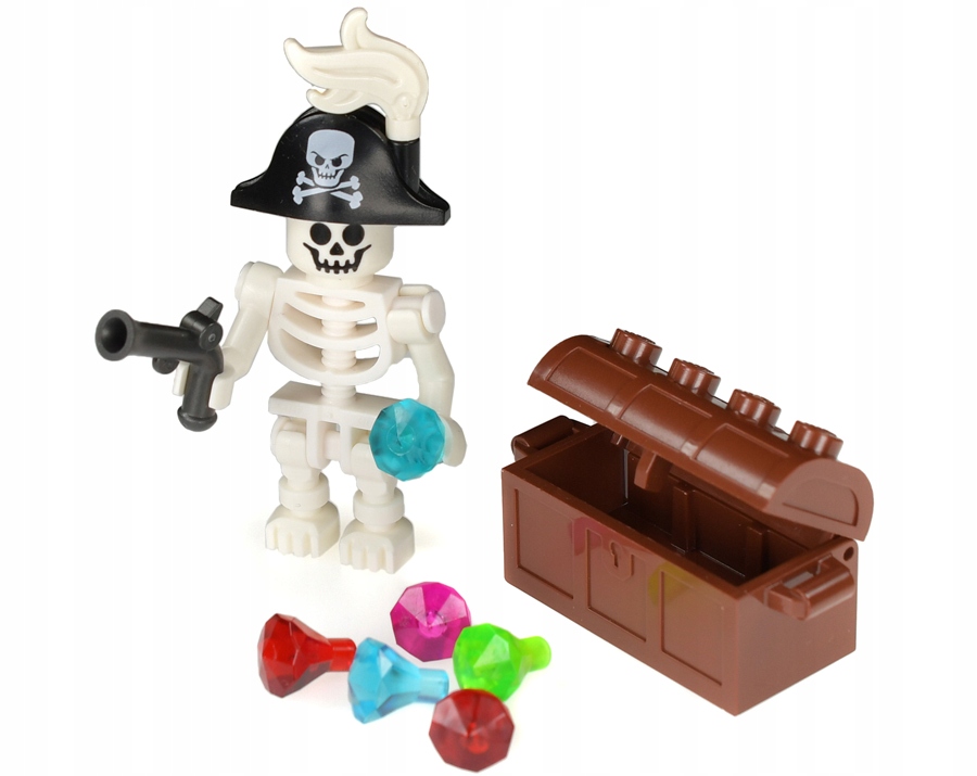 

Lego Szkielet pirat skrzynia klejnoty pistolet 7
