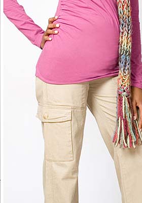 9FASHION MAROCCO SPODNIE CIĄŻOWE ROZMIAR L Beż