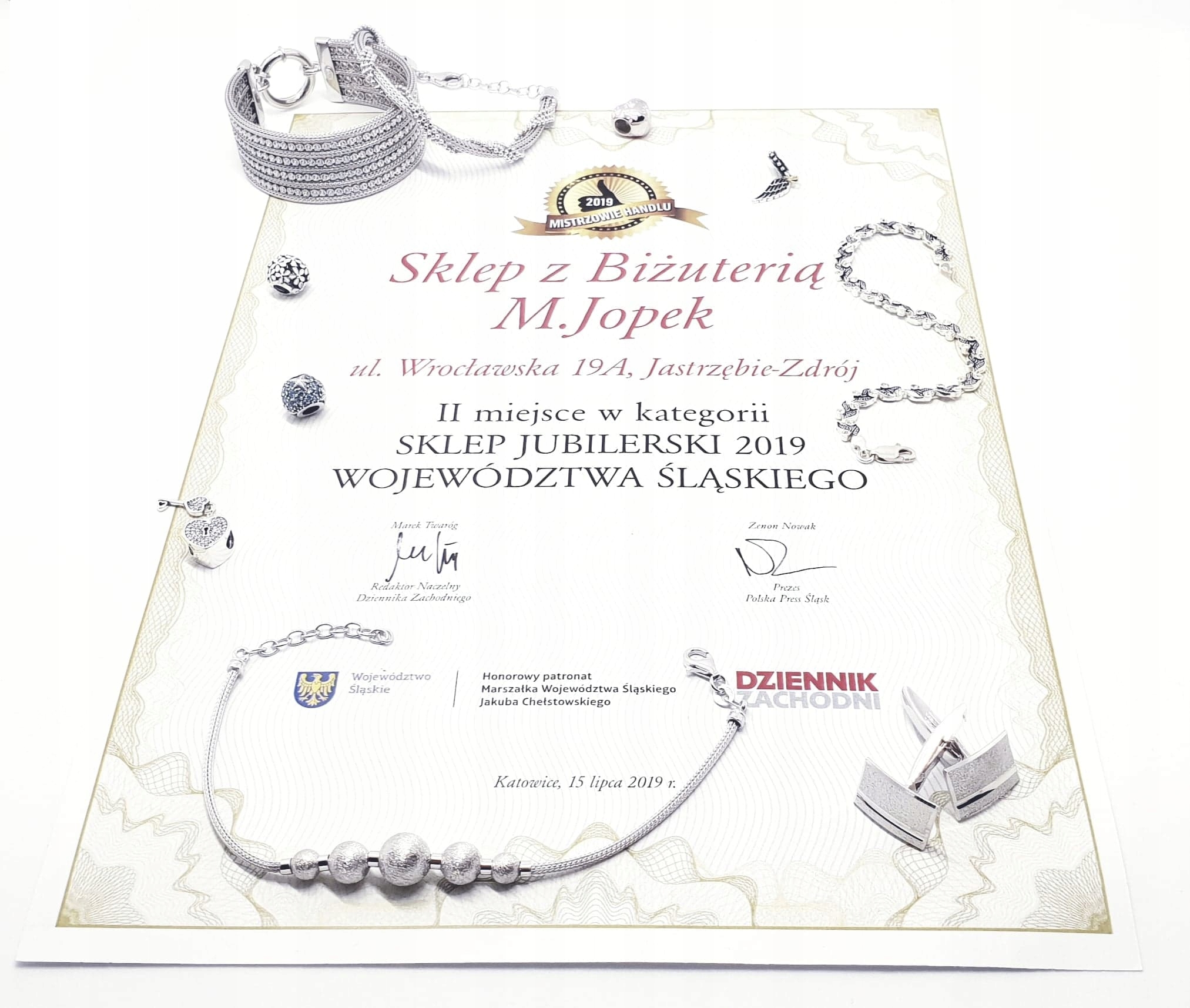 SREBRNA ZAWIESZKA WISIOREK 925 - TUBA - M.JOPEK Marka M. Jopek