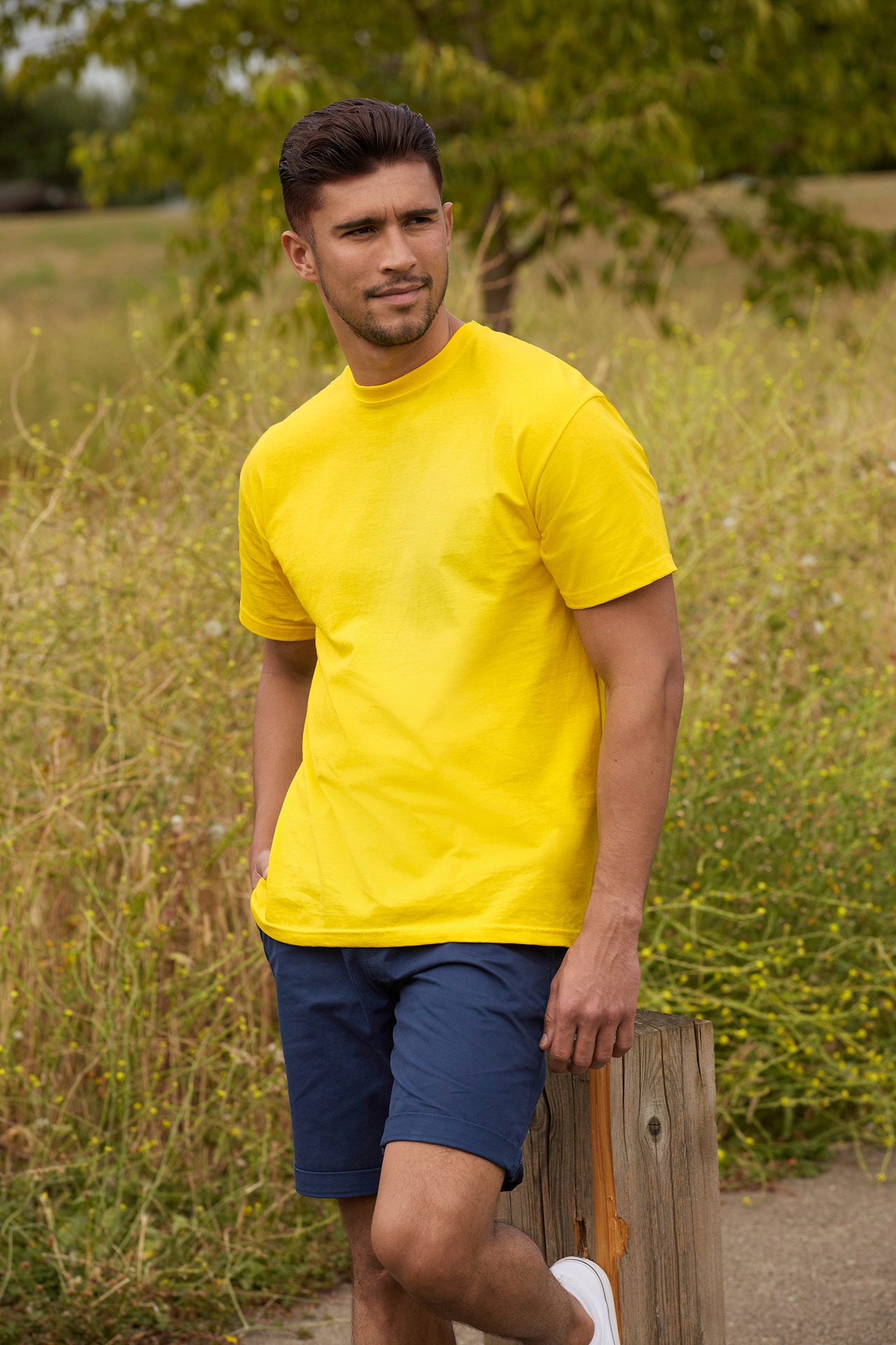 T-SHIRT KOSZULKA FRUIT OF THE LOOM l. graphite M EAN (GTIN) 5905723502280