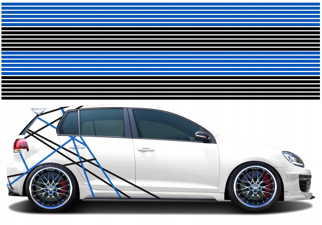 NAKLEJKI na Auto PASY kamuflaz PASKI 24 szt po 2mb