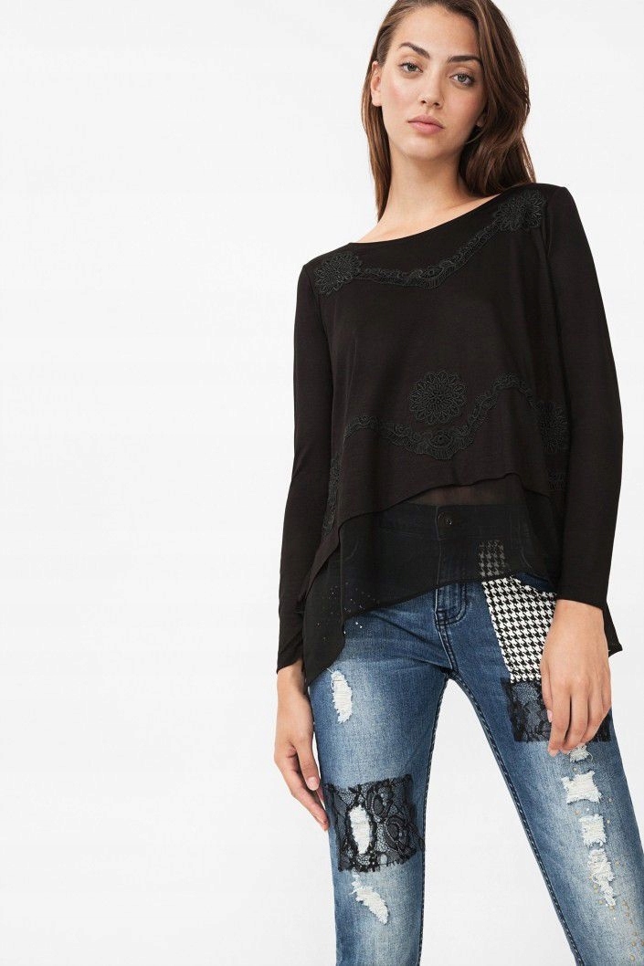 

Desigual damska bluzka Donna długi rękaw S