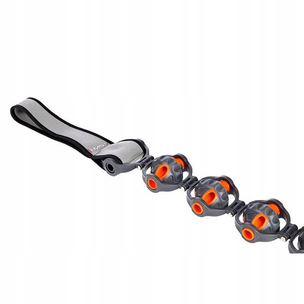 Masażer kulkowy PASEK 100CM do masażu mięśni 6 rol Model MS02