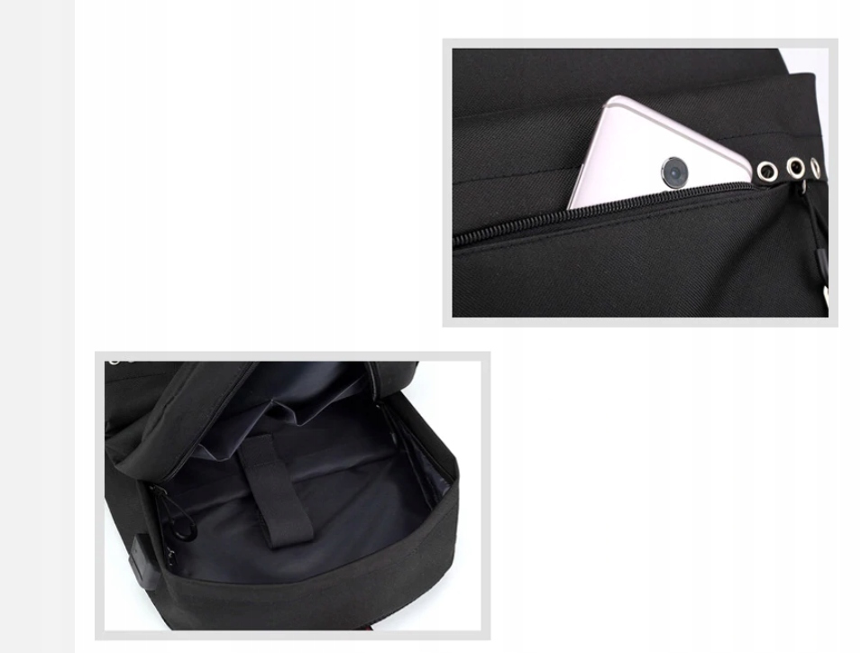 ŠKOLSKÝ BACKPACK TIK TOK USB A4 ŠTÝL Značka Inna