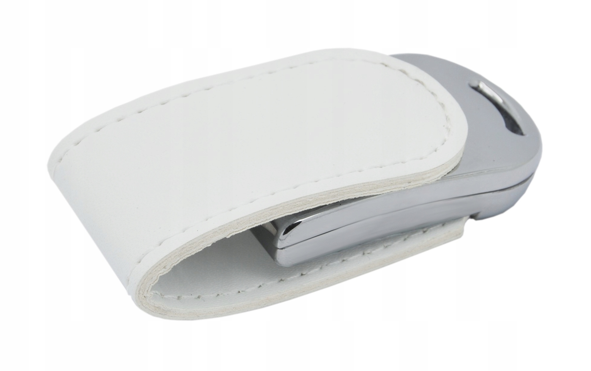 4 GB Skórzany Owalny Pendrive z grawerem Kolor wielokolorowy