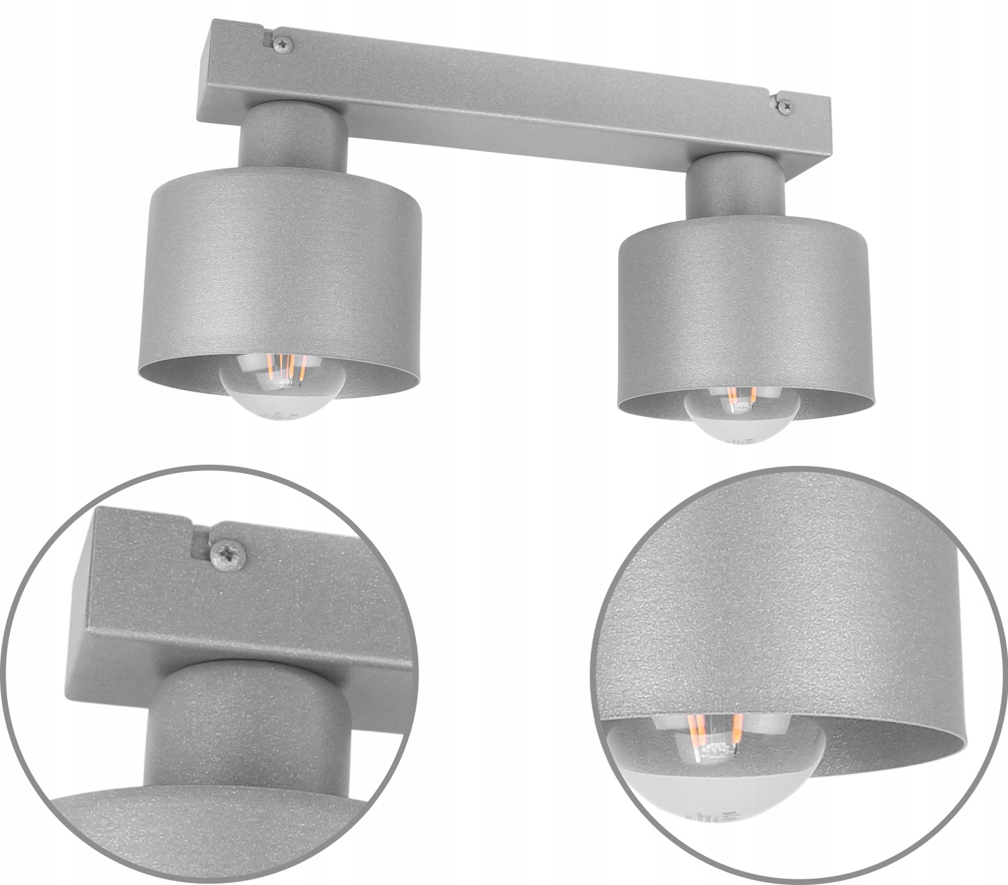 LAMPA WISZĄCA SUFITOWA ŻYRANDOL PLAFON METALOWA Zasilanie sieciowe