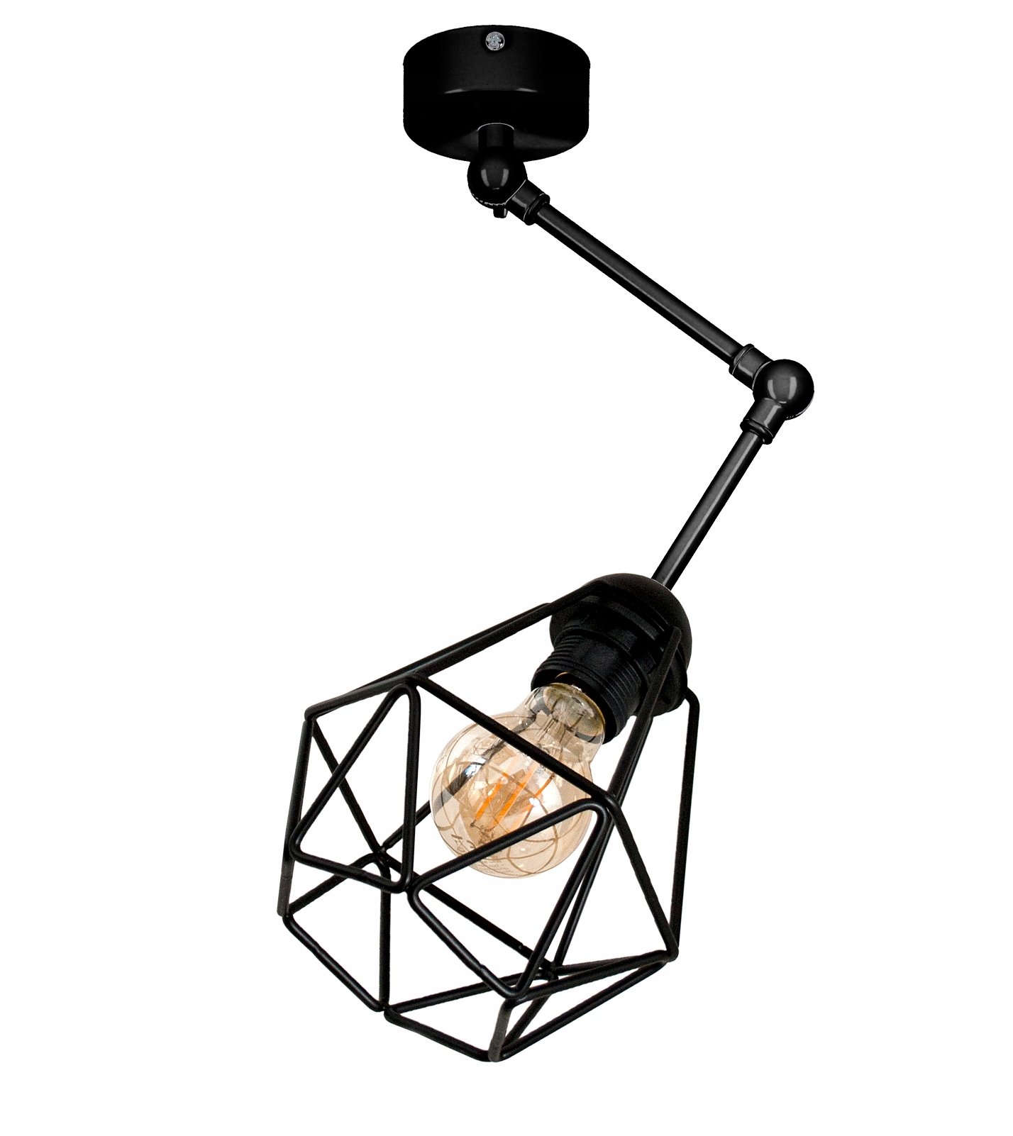 Stropní svítidlo nástěnná na kloubech Diamond vintage loft černá