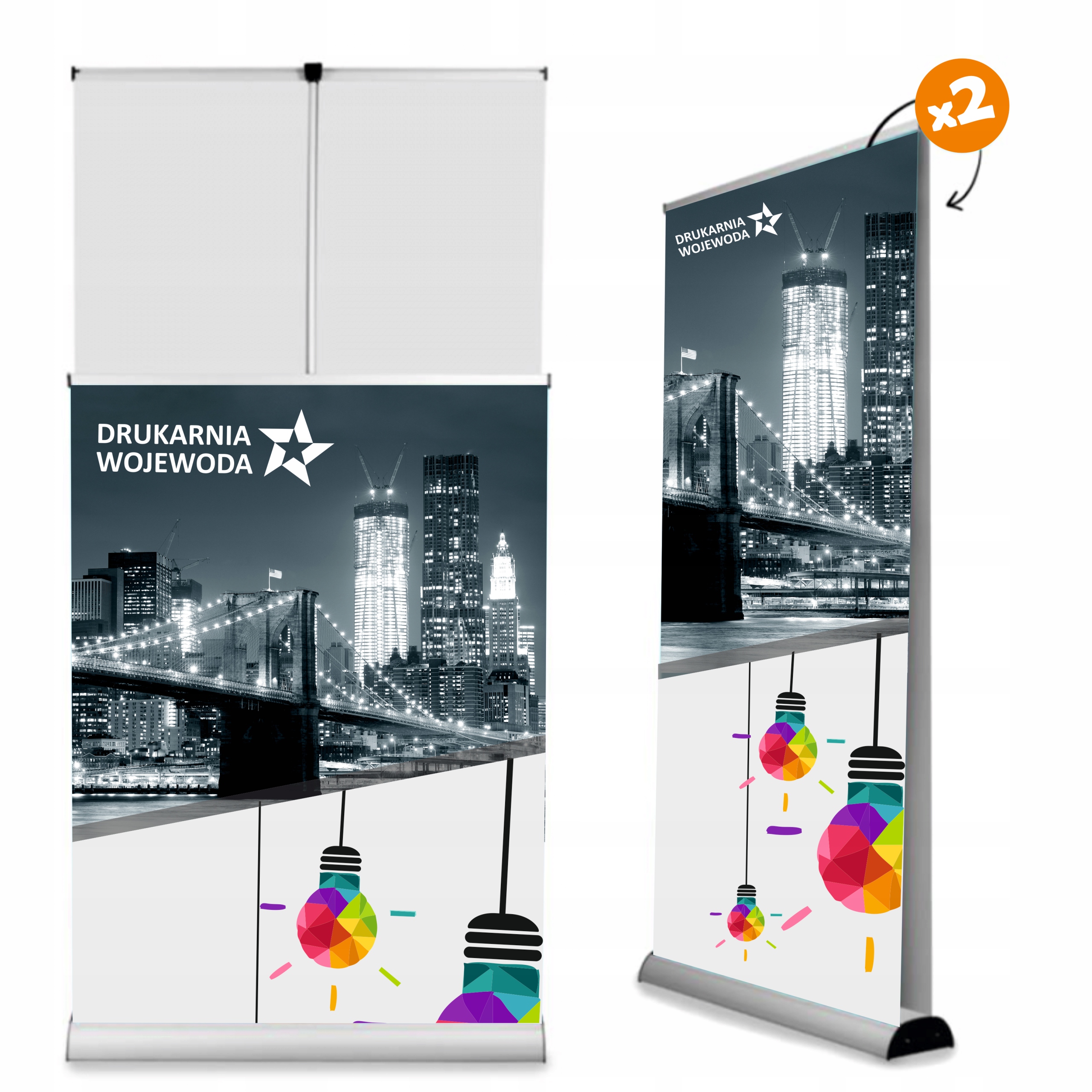 ROLL-UP TWIN DWUSTRONNY 100x200 JAKOŚĆ1440 EAN (GTIN) 5907451660652