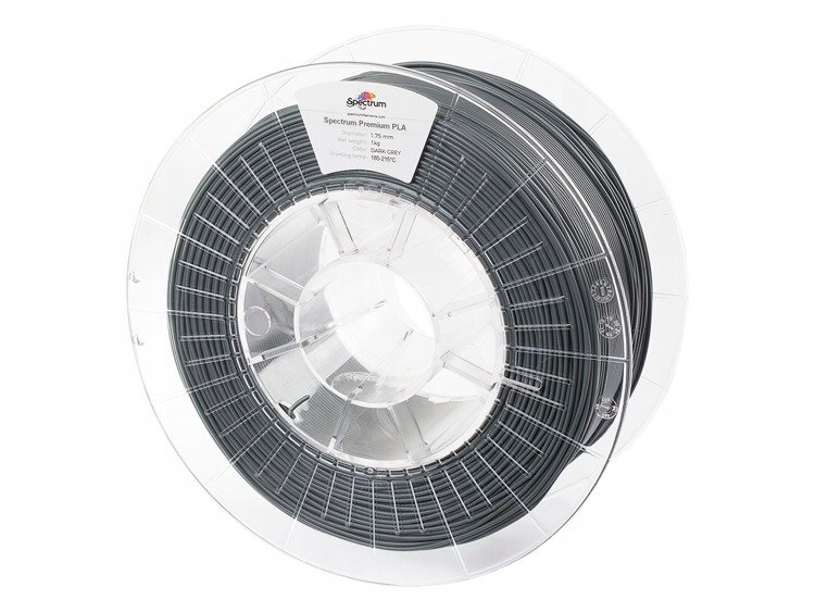 

Filament Pla Spectrum 1,75 mm 1kg szary Dark Grey