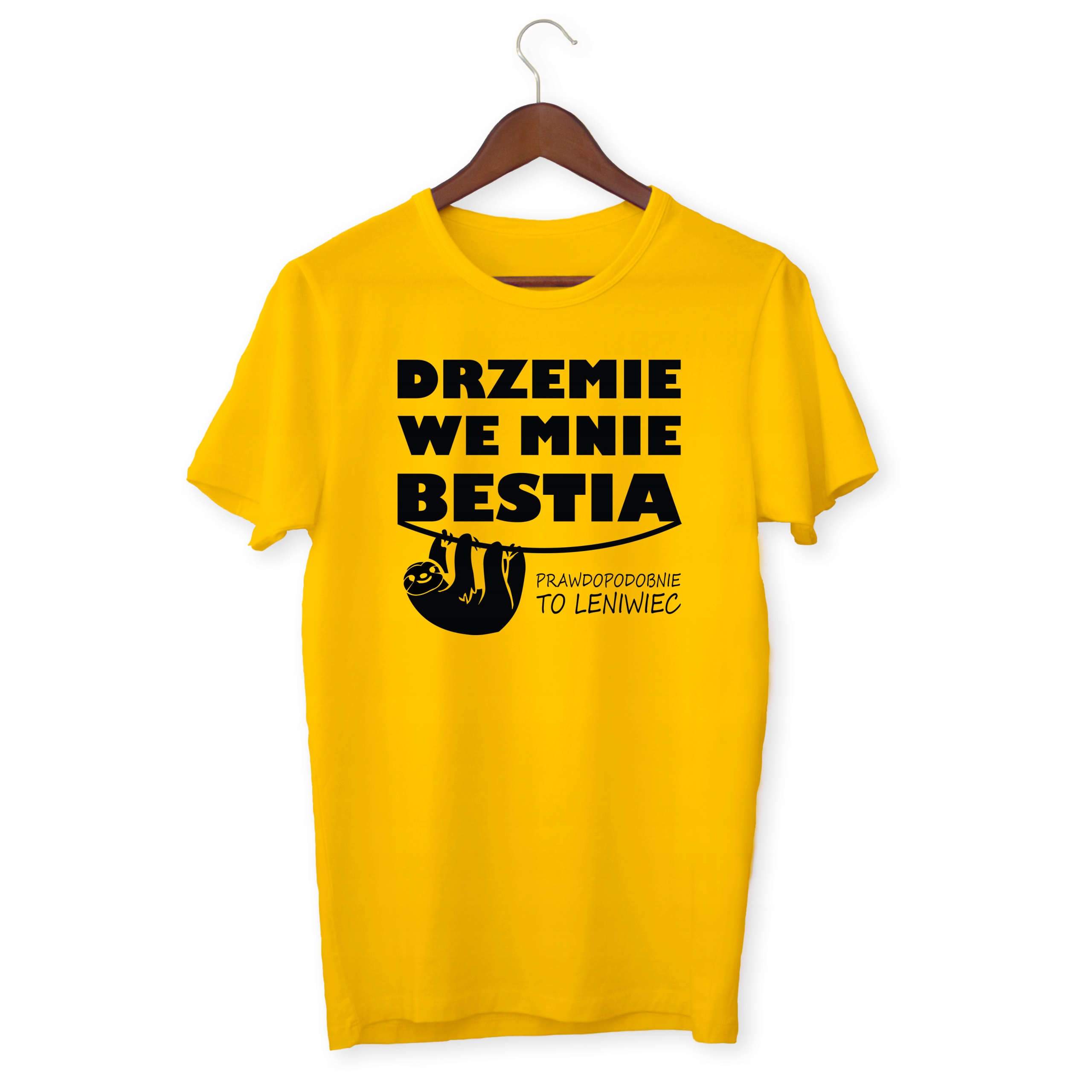 

Tshirt Damski Drzemie We Mnie Bestia Leniwiec Hit