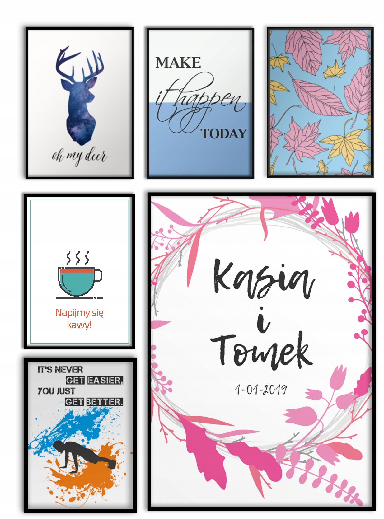 PLAKAT NA ŚCIANĘ DO KUCHNI JADALNI 50x70cm vintage Rodzaj bez ramy