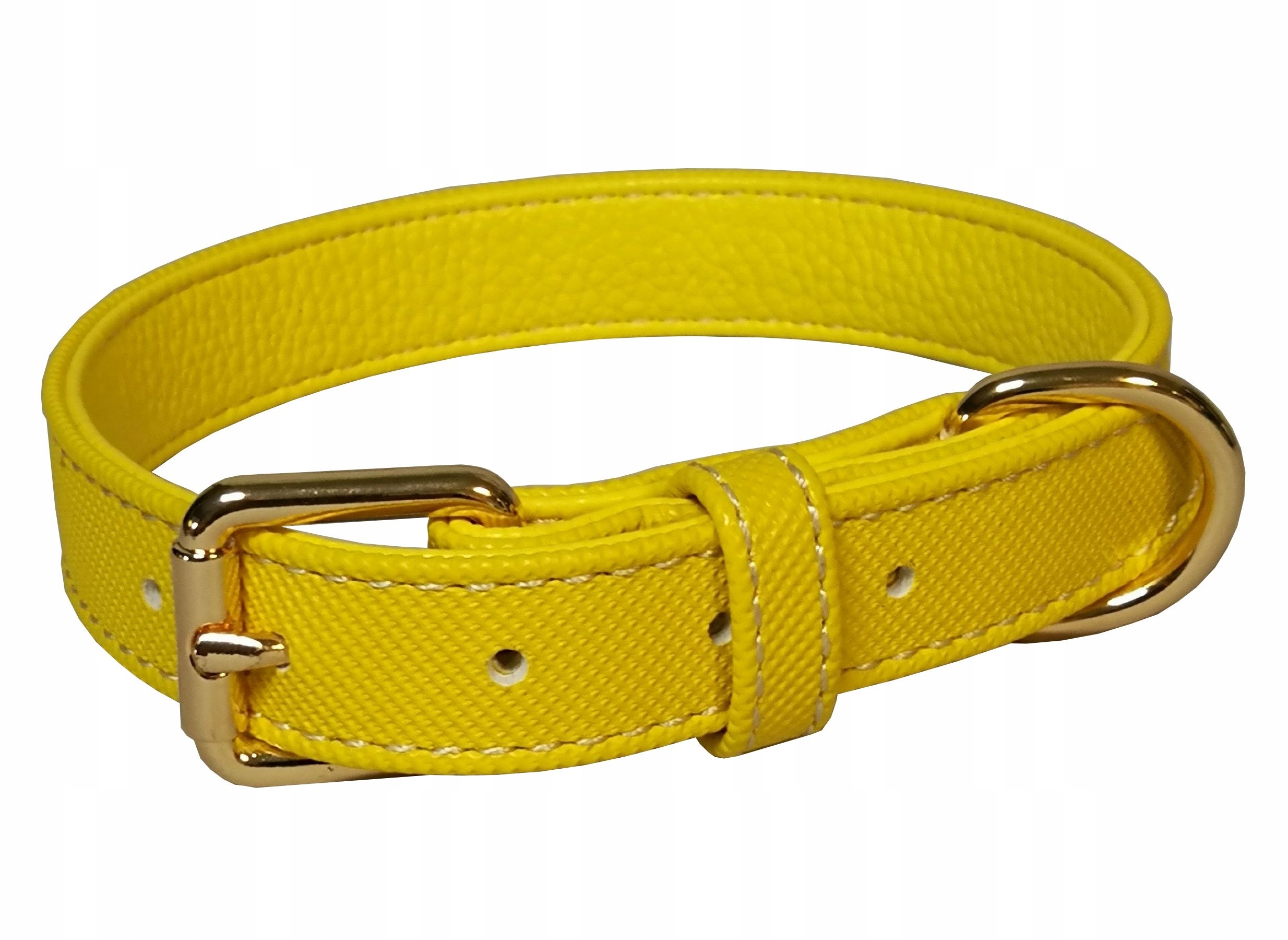

Obroża dla psa regulowana Żółta 33-41cm M