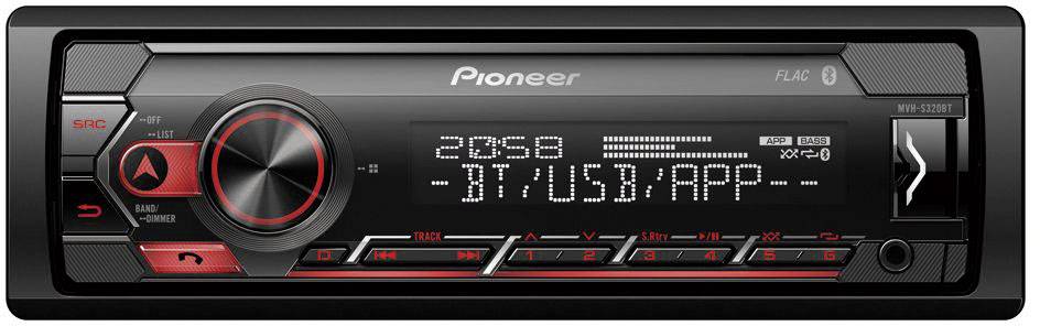 PIONEER MVH-S320BT RADIO SAMOCHODOWE NOWOSC 2020 Moc wzmacniacza 4x50 W