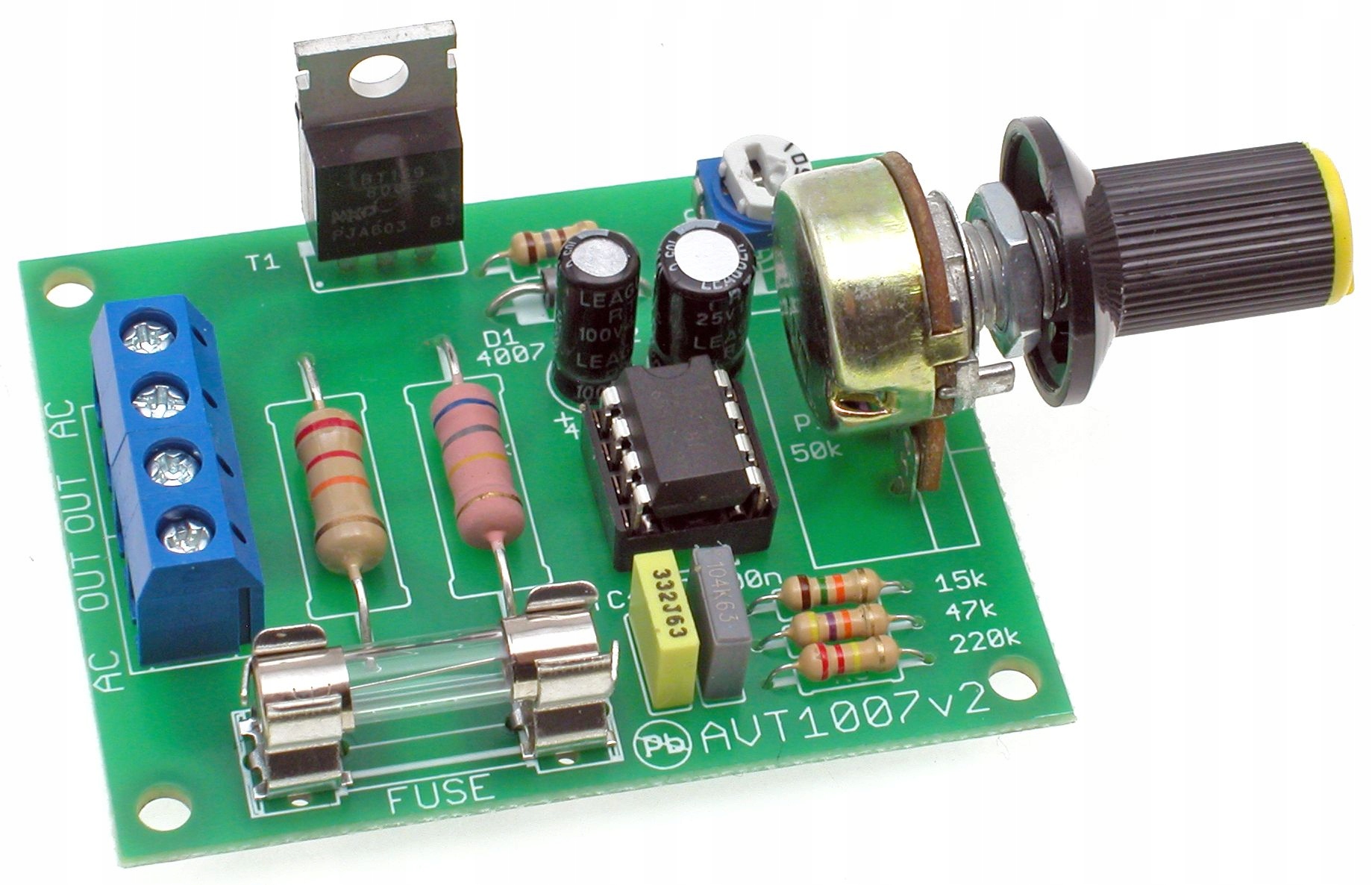 Regulator obrotów silnika elektrycznego AVT1007 C