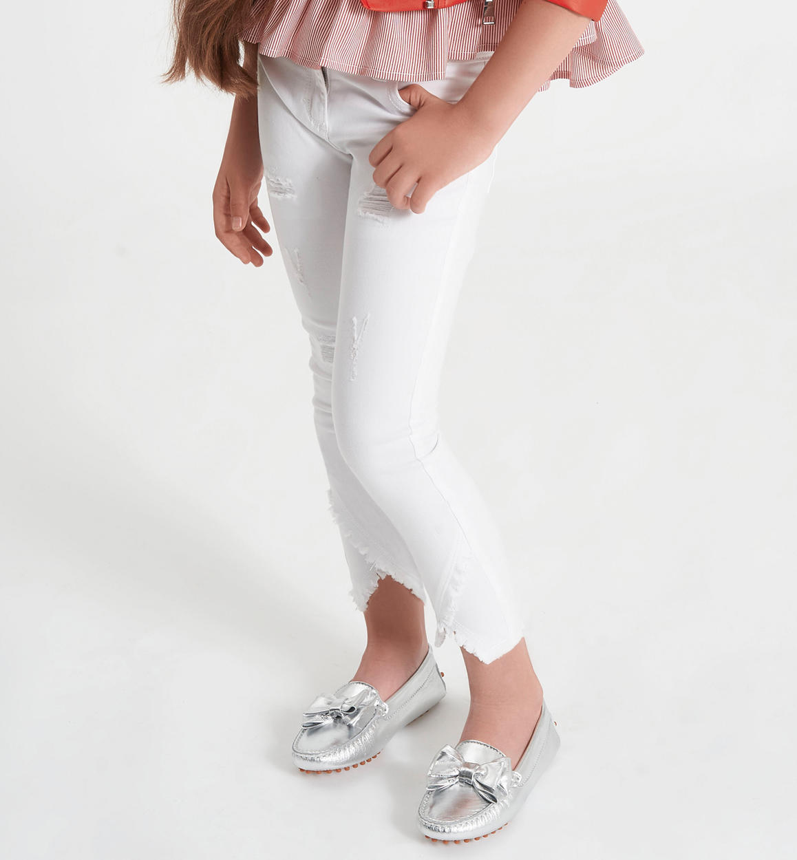 Spodnie jeansowe iDo W523 rozm 164 Zapięcie haftka