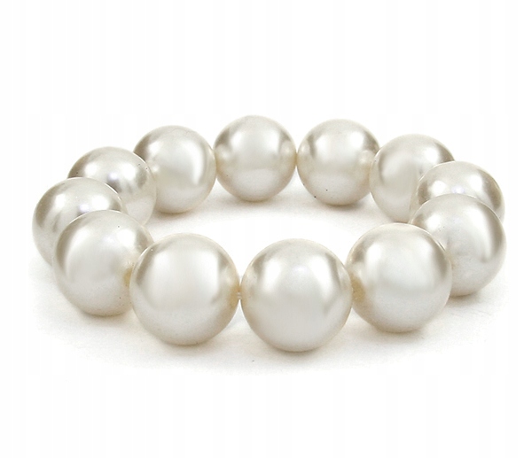 

Bransoletka Duże Perły Ecru