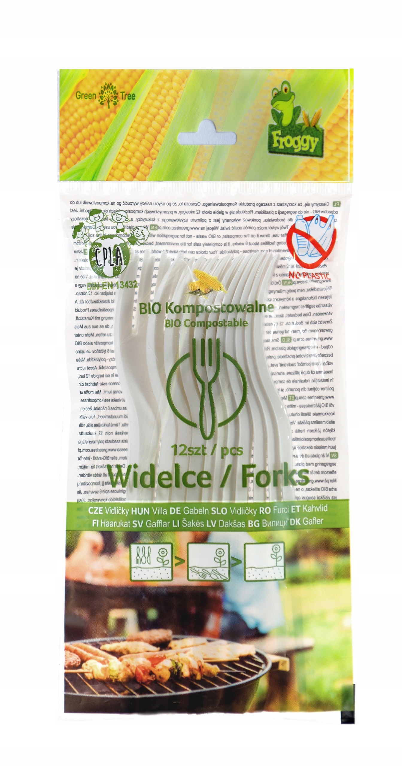 

Widelce Bio kompostowalne C-pla 16,3cm 12szt