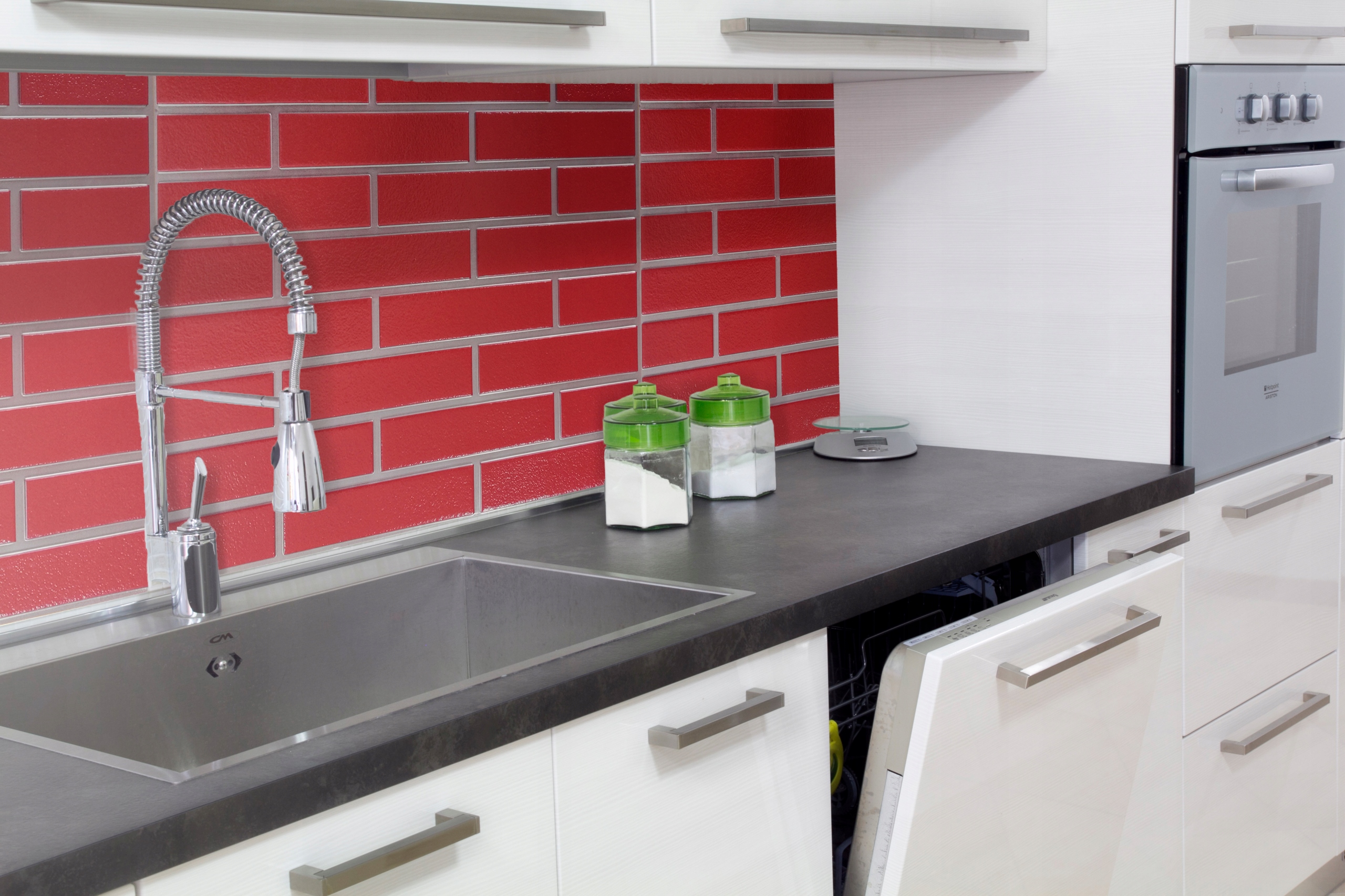 PŁYTKI PCV OKŁADZINA PLASTIKOWA MOZAIKA CEGŁA 07 Długość 44 cm