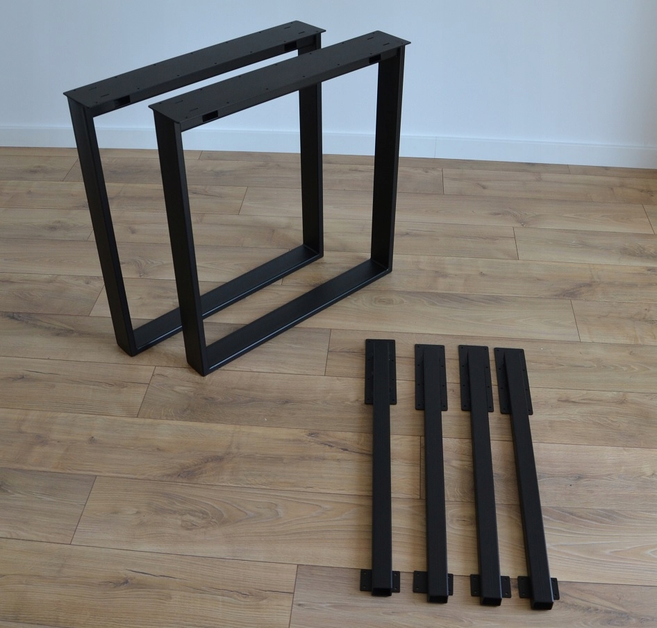 Nogi stalowe do stołu rozkładanego, dostawki 78x72 Kształt blatu prostokątny