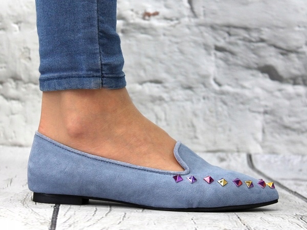 BALERINKI DAMSKIE LORDSY BUTY ZAMSZOWE DŻETY r 37 Marka inna