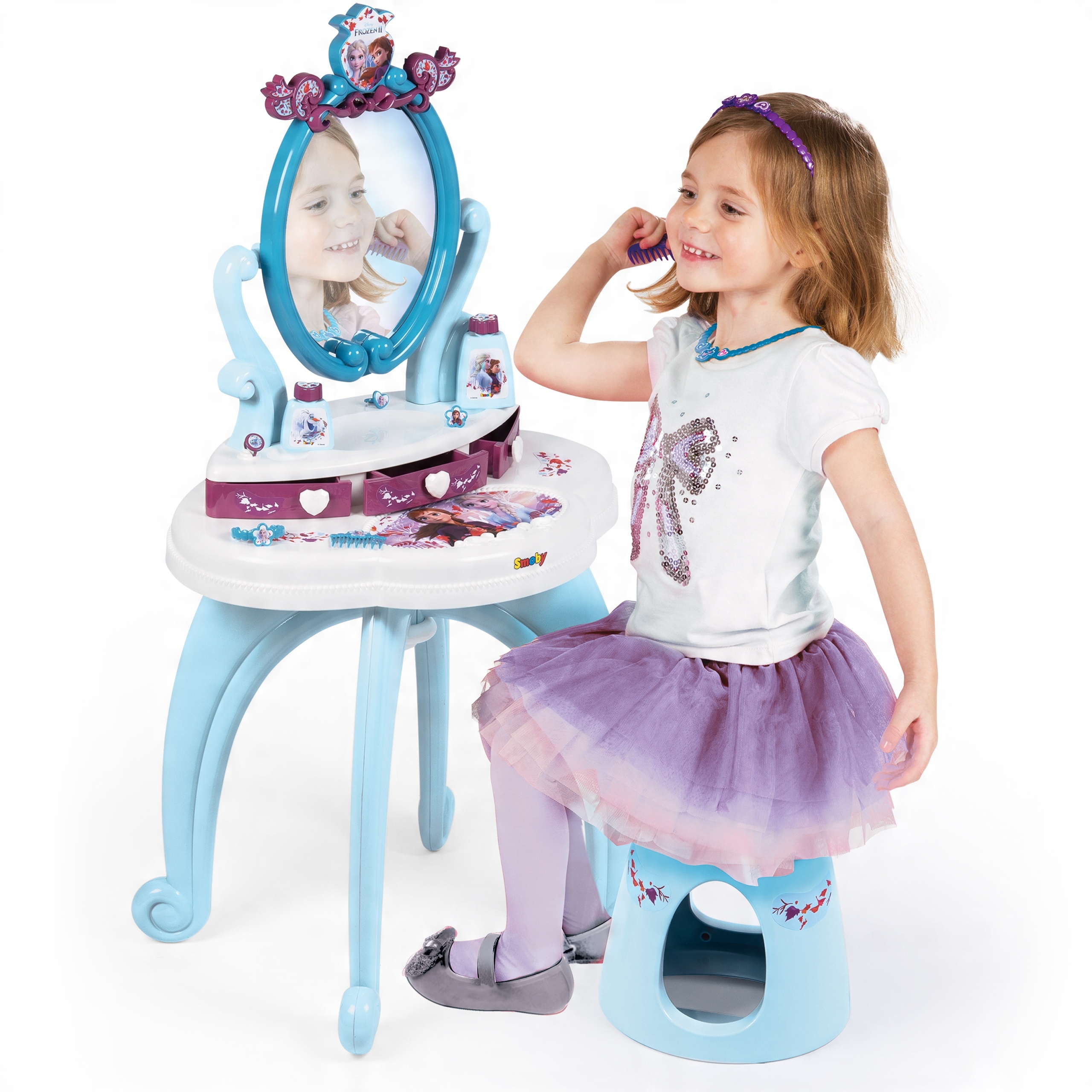 

Smoby Duża Toaletka 2W1 Kraina Lodu Lustro Frozen