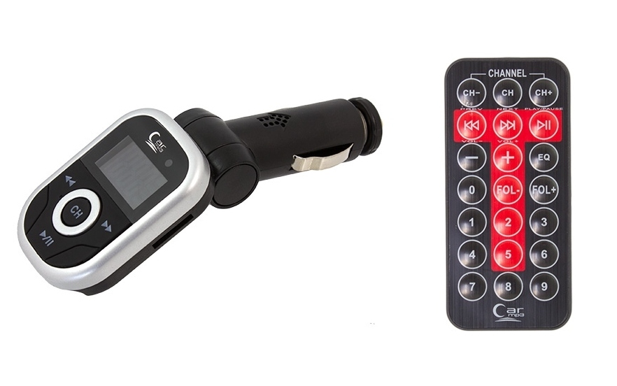 TRANSMITER FM USB MP3 wyświetlacz LCD 1"Pilot