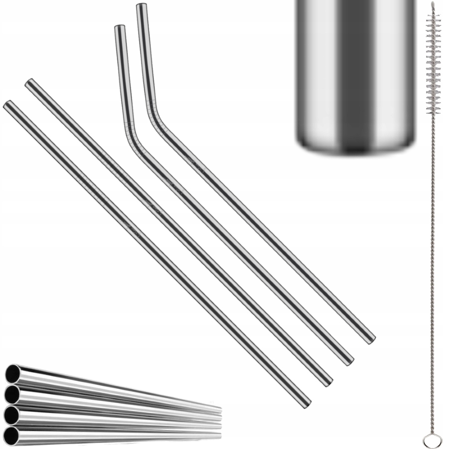 

Słomki metalowe rurki stalowe Lamart LT-7052 4 szt