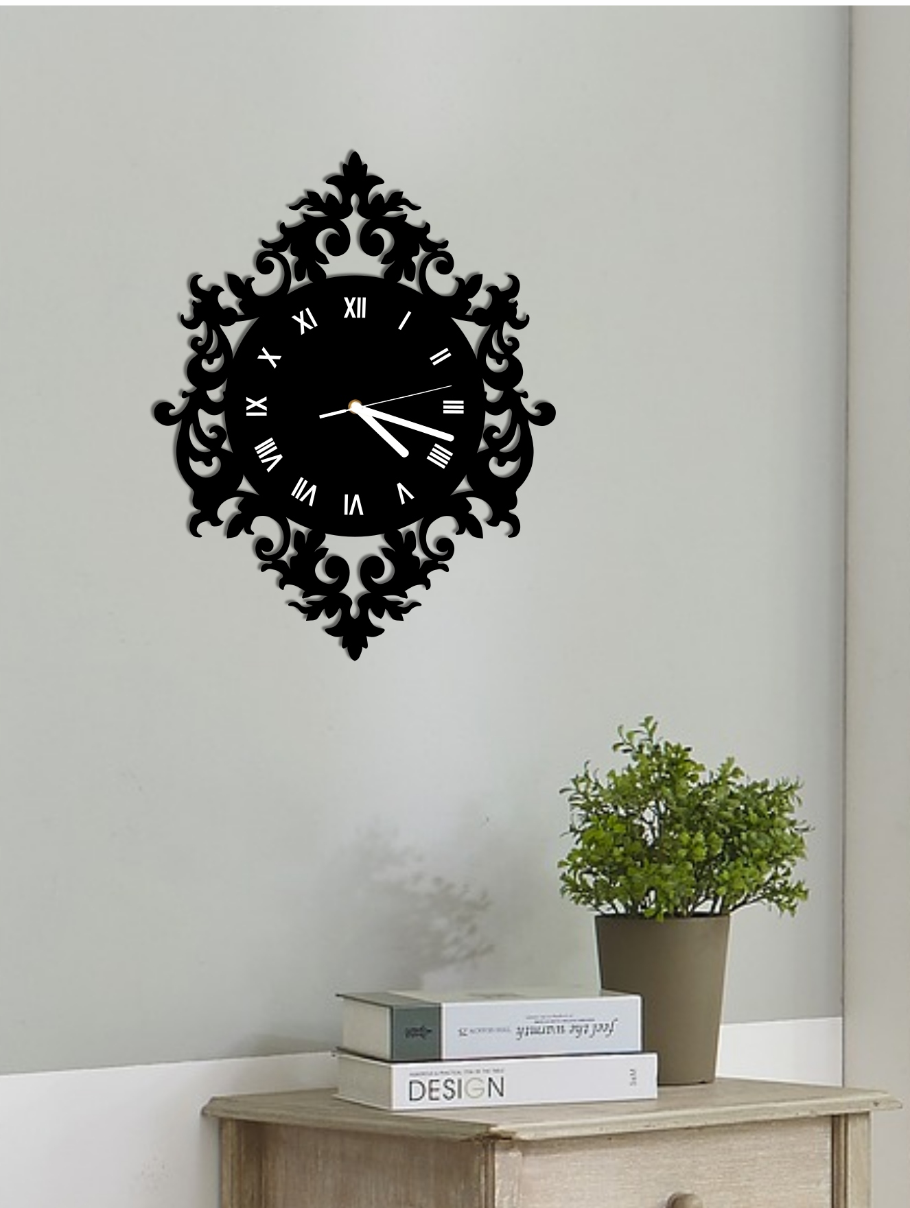 zegar ścienny loft retro cichy duży 3D dekoracja Kod producenta 000