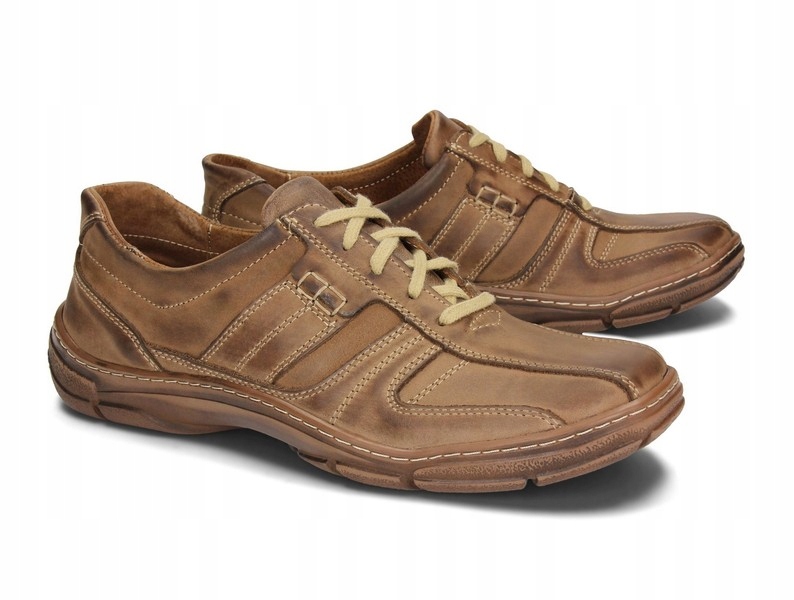 

Półbuty Męskie Skóra Naturalna Polskie 440 Brąz 44