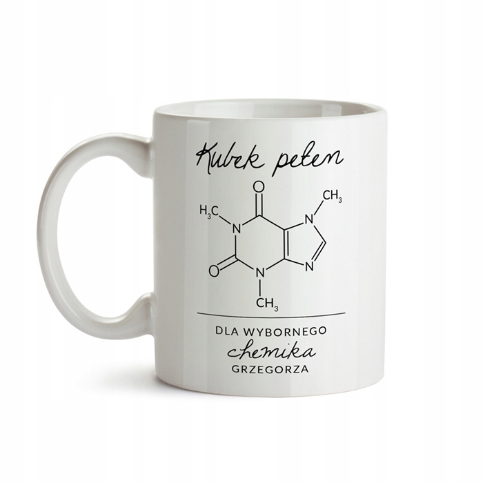 

Kubek nauczyciela chemika kofeina Imię