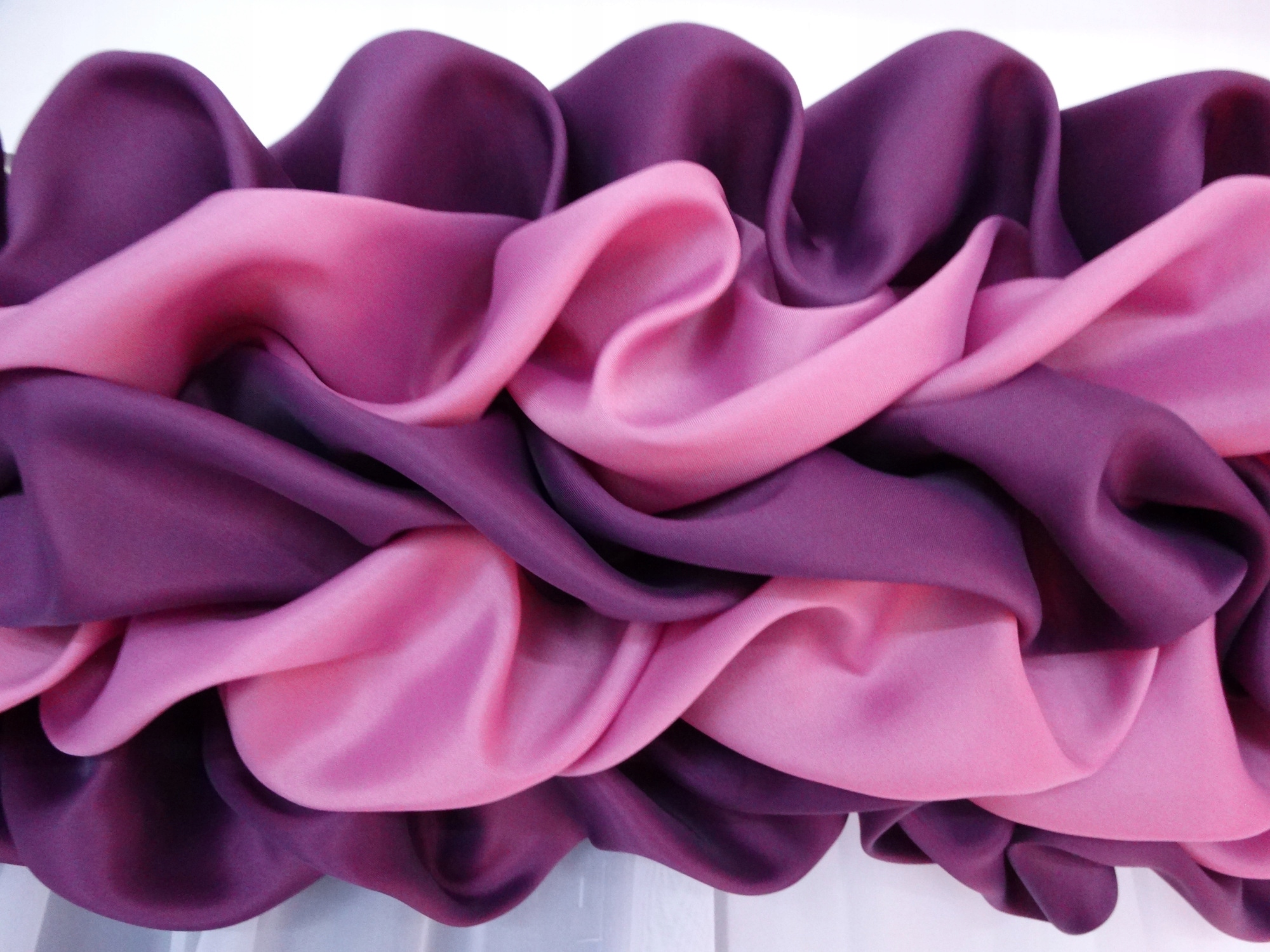 Mg Lambrekýn Warkocz fialový/vřes Široký 500 cm