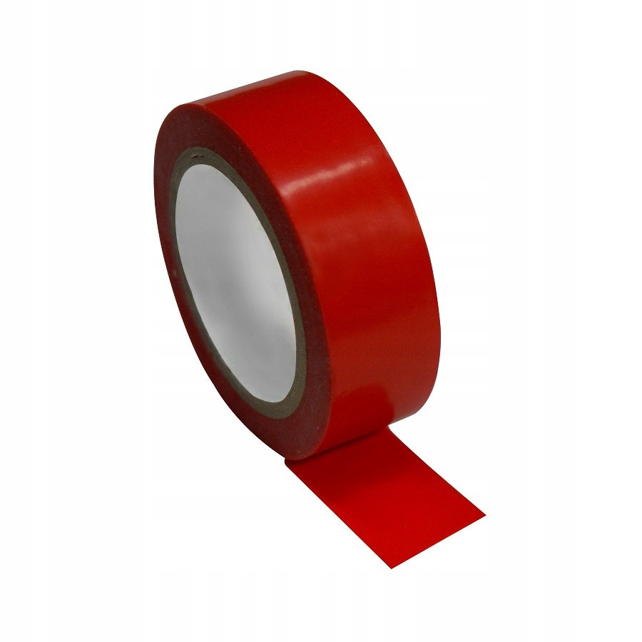 TAŚMA IZOLACYJNA IZOLACJA PVC 20M CZERWONA WYTRZYMAŁA