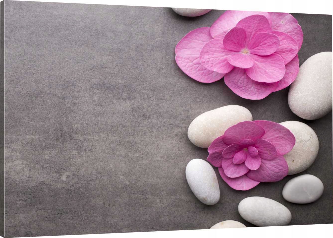 

Obraz Na Płótnie Kwiaty Kamienie Spa 70x50 800 Wz