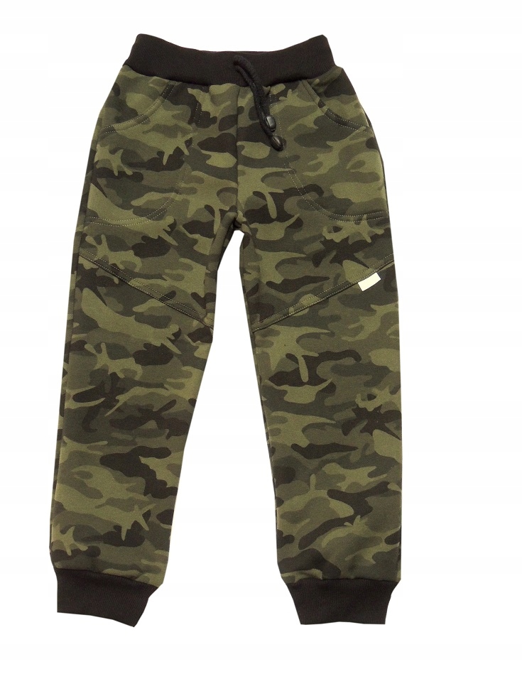 

spodnie dresowe dresy Moro khaki Nieocieplane 146