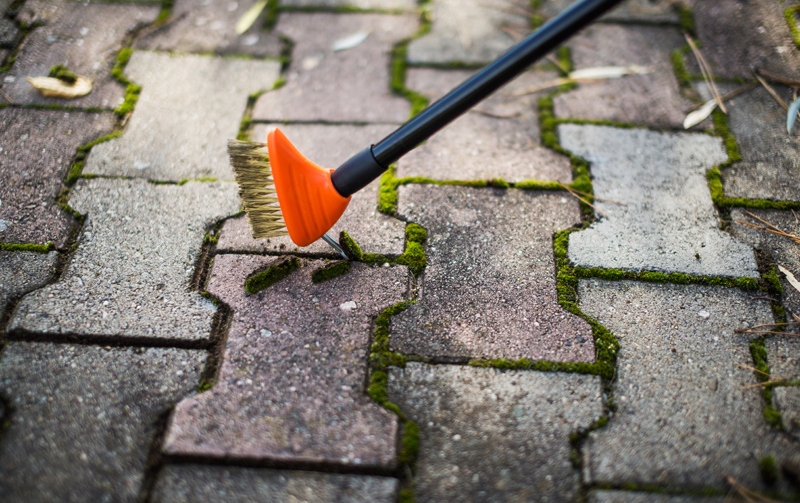 Szczotka druciana do kostki brukowej + skrobak Kod producenta KT-CX17