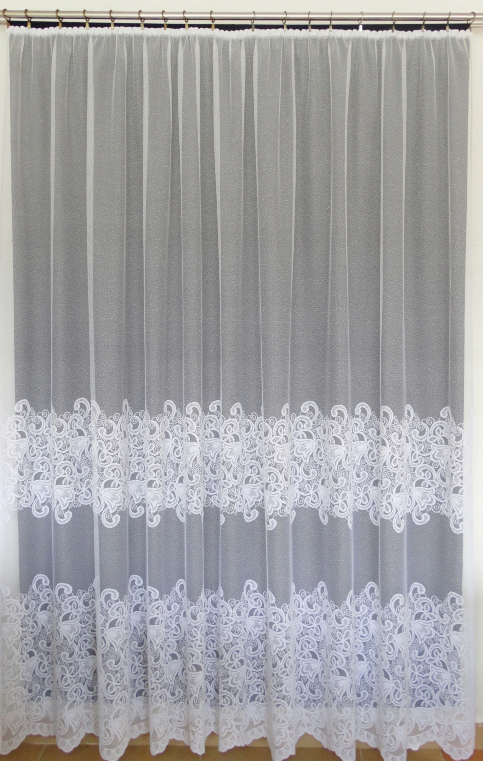 Mg Záclona žakár Z041 Bílá 250X250 s páskou M