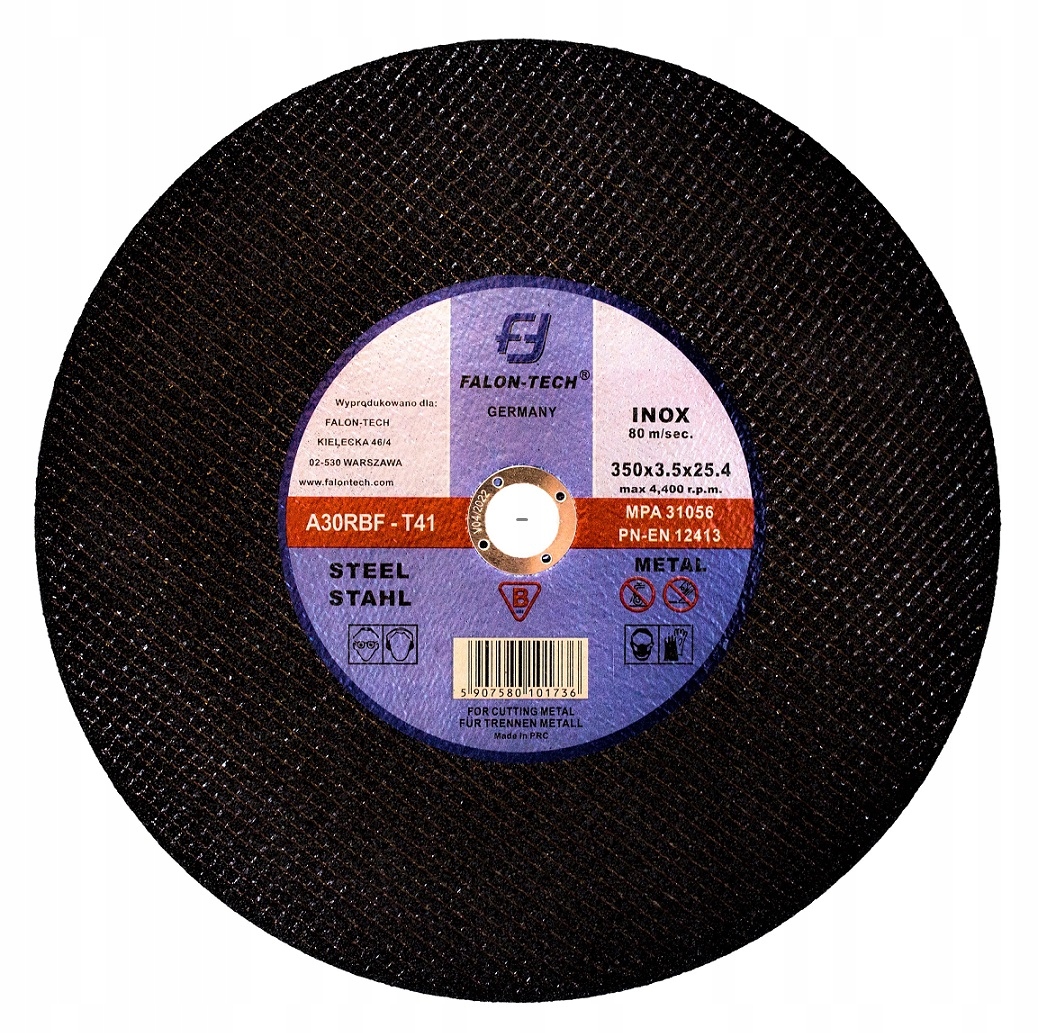 

Tarcze Tarcza Do Ciecia Metalu 350/3,5 x 25,4 Inox