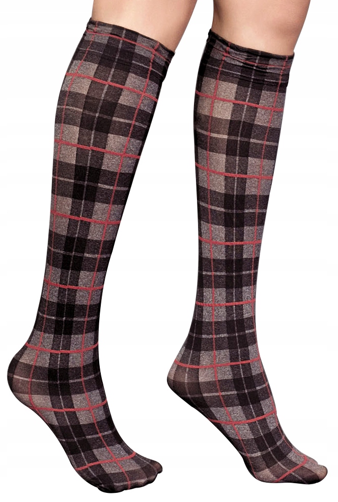 

podkolanówki w kratę Veneziana Vivienne 60 den