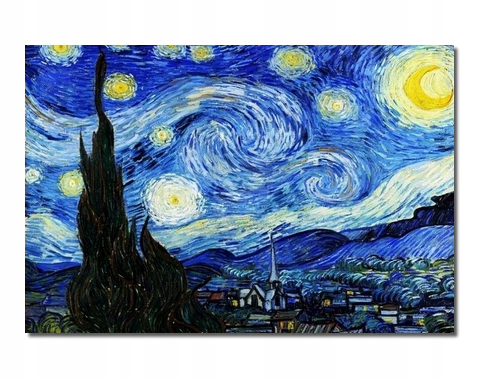 OBRAZ Vincent van Gogh Gwiaździsta noc obraz 5805869110 - Allegro.pl