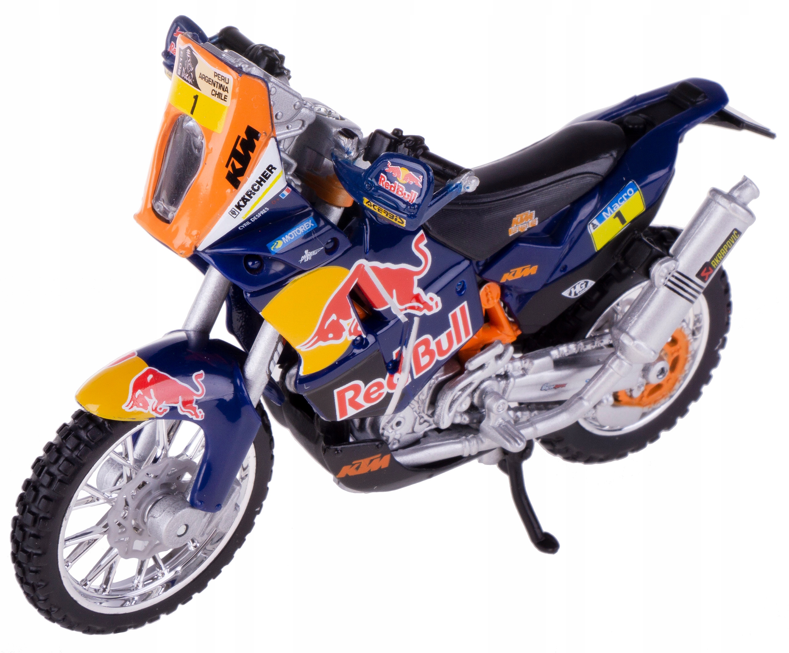 

Ktm 450 Rally Dakar Red Bull Model Bburago 1:18