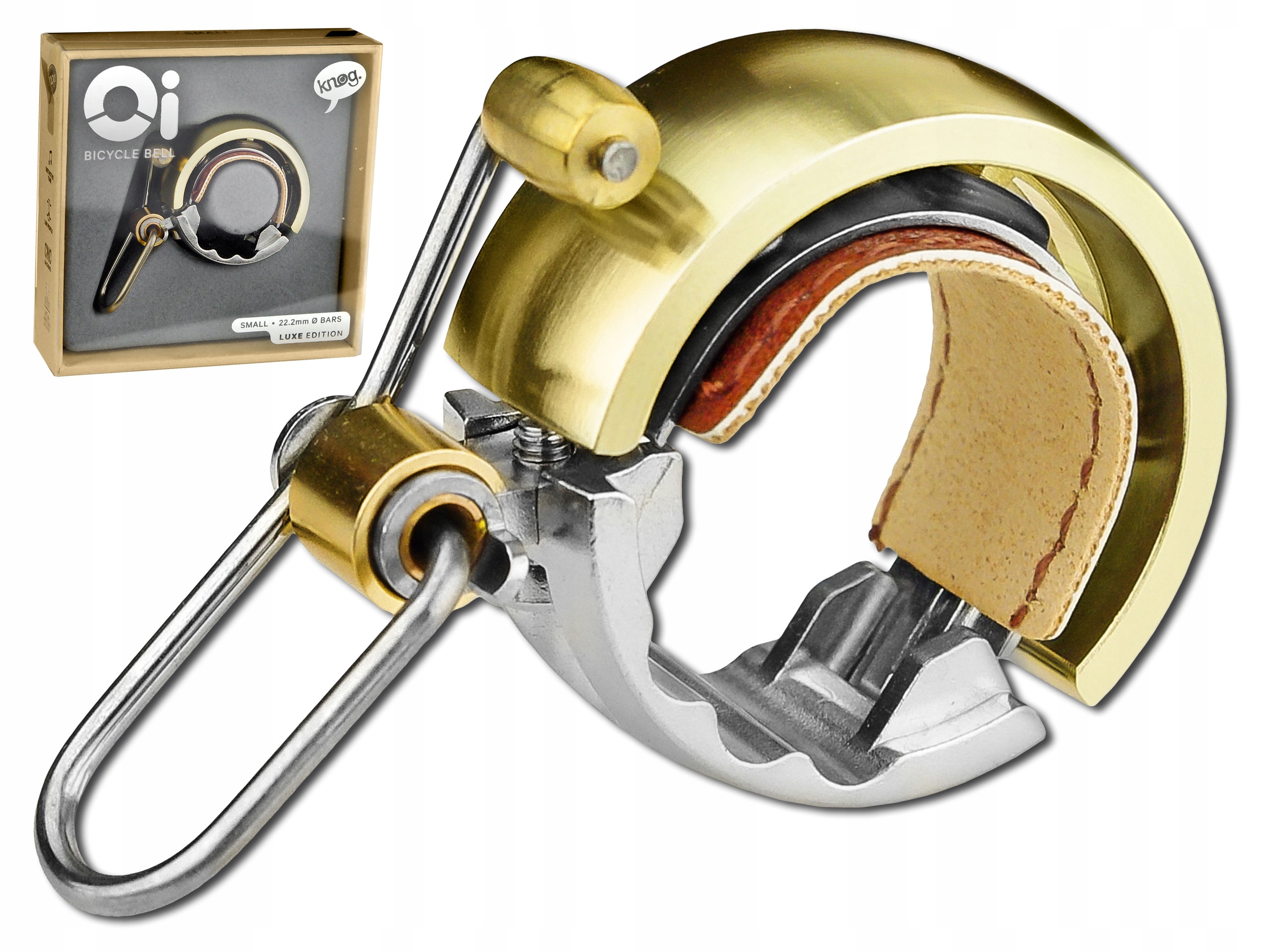 

Dzwonek Rowerowy Knog Oi Luxe Mały Złoty 22,2 MM