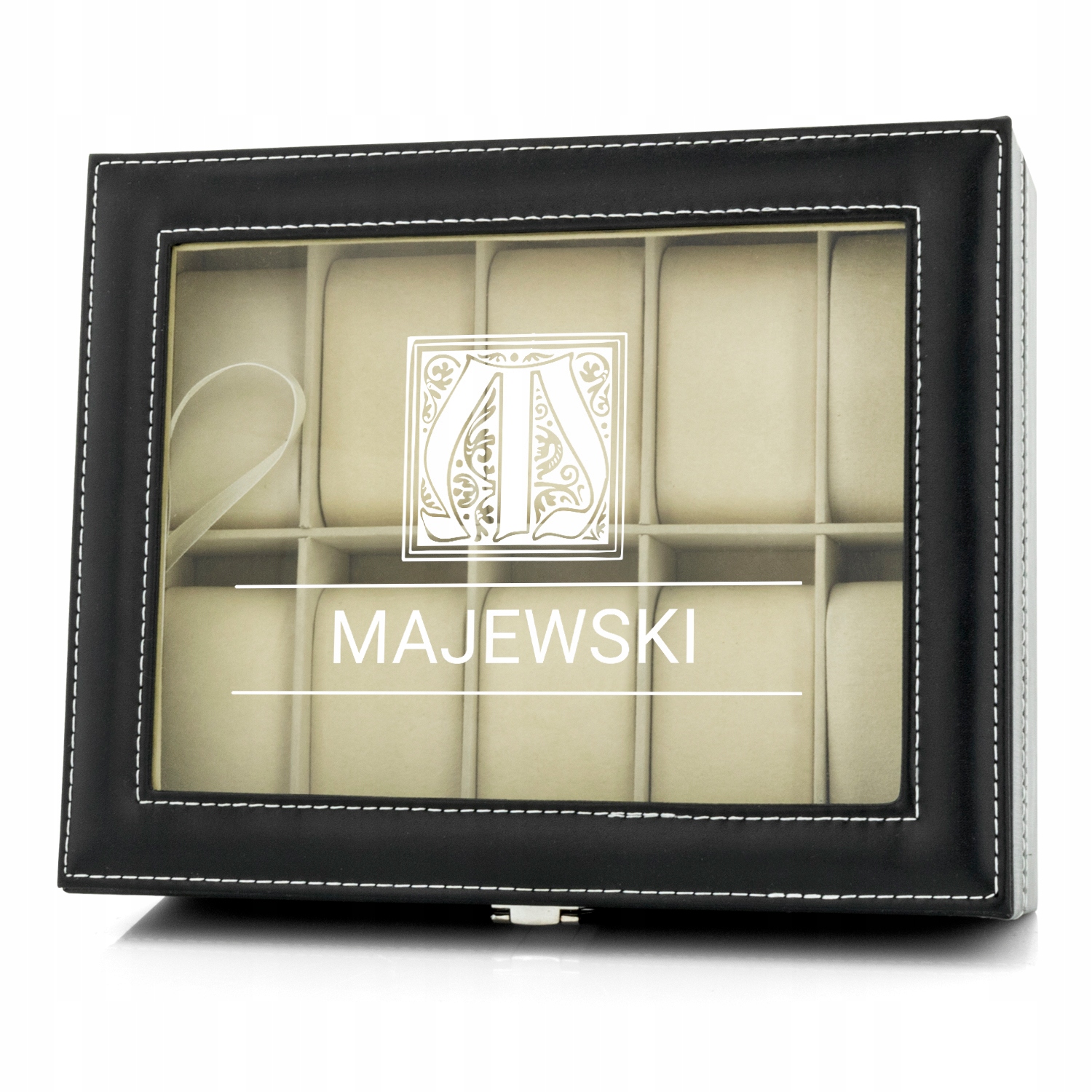 

Szkatułka na Zegarki pudełko Etui grawer kufer