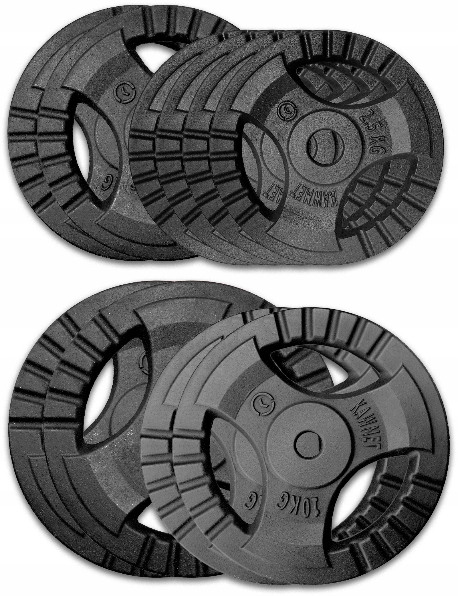 

Zestaw 80 kg obciążenia żeliwne talerz 30,5 mm