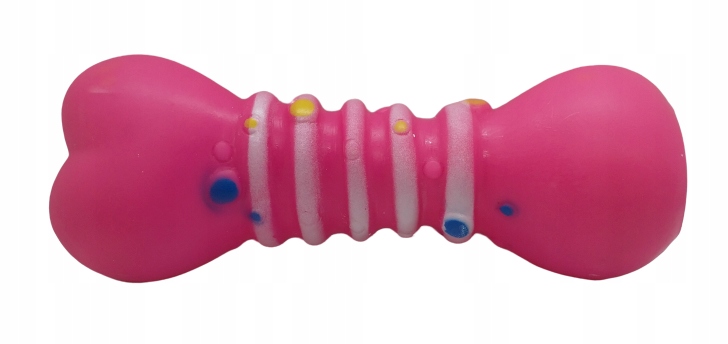 

gumowy gryzak kostka z piszczałką - wielkość 12 cm