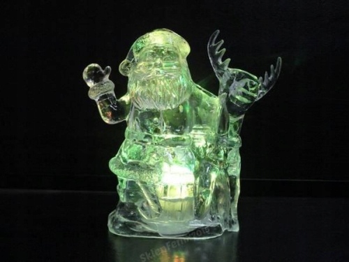 MIKOŁAJ Z RENIFEREM ŚWIECĄCA OZDOBA LED | 3177 I Kod producenta 3177