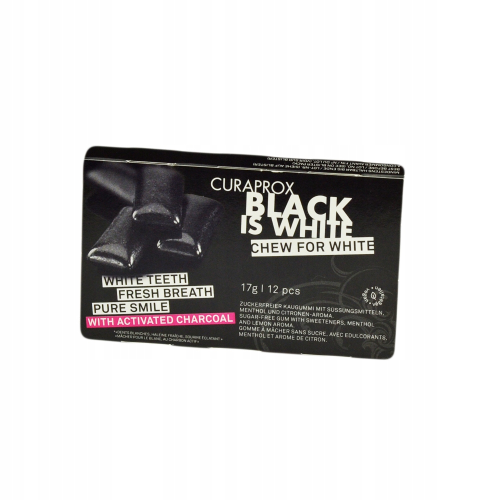 

Curaprox Black Is White Guma Do Życia Z Węglem 12