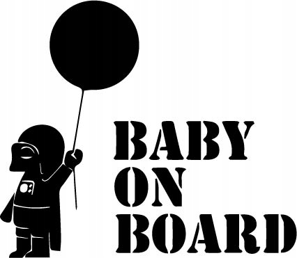 

Naklejka Dziecko w aucie Baby On Board na samochód