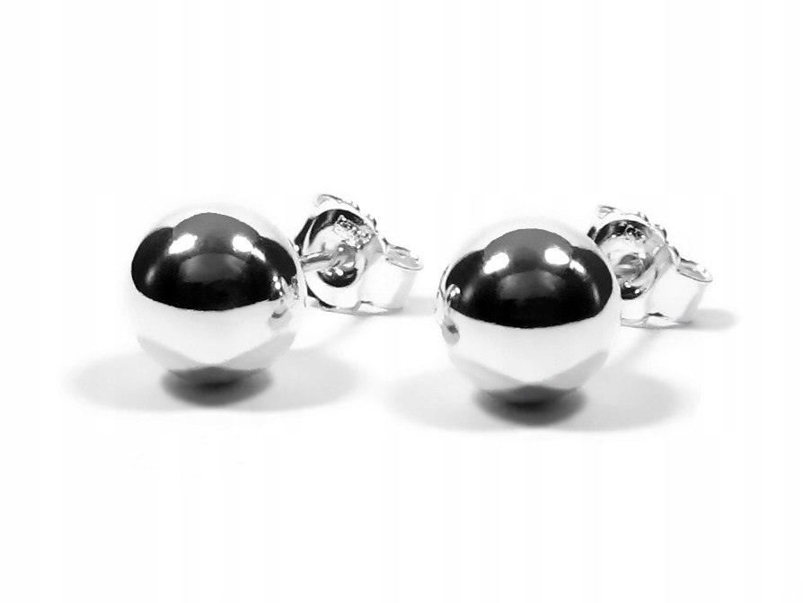 

Kolczyki Kulki Srebro 925 8 MM Polski Producent