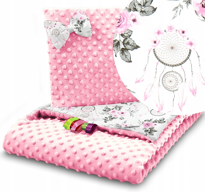 

Kocyk Minky 75x100 Kołderka Poduszka Babymam
