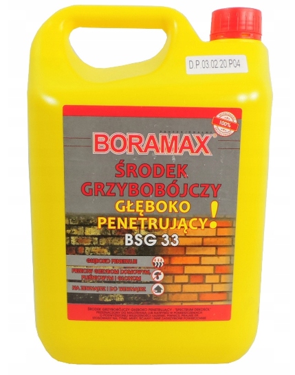 

Środek grzybobójczy głębokopenetrujący 5l Boramax